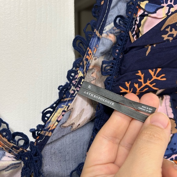 NWT Anthropologie Sleeveless Ruffled A-Line Mini Dress | Size XL - Picture 8 of 14